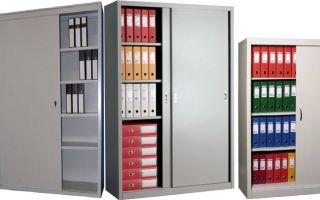 תכונות של ארונות תיוק מתכת, סקירת דגמים