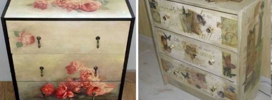 כיצד ליצור מחדש רהיטים ישנים במו ידיכם, דוגמאות להמחשה לפני ואחרי